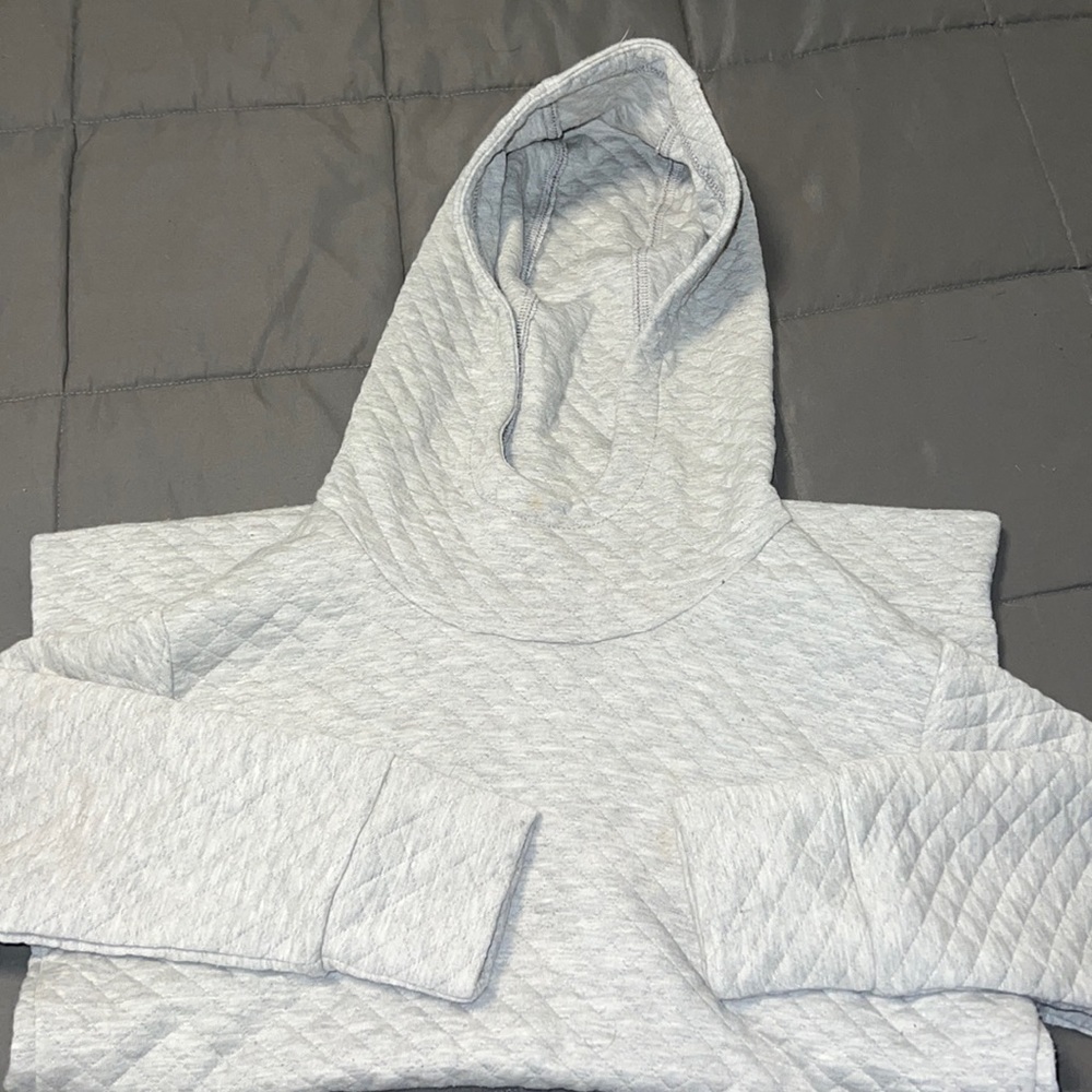 Textured Gray Reebok Hoodie